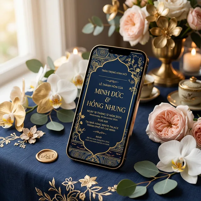 Thiệp cưới online Minh Anh & Thanh Tùng — Bluvy Design